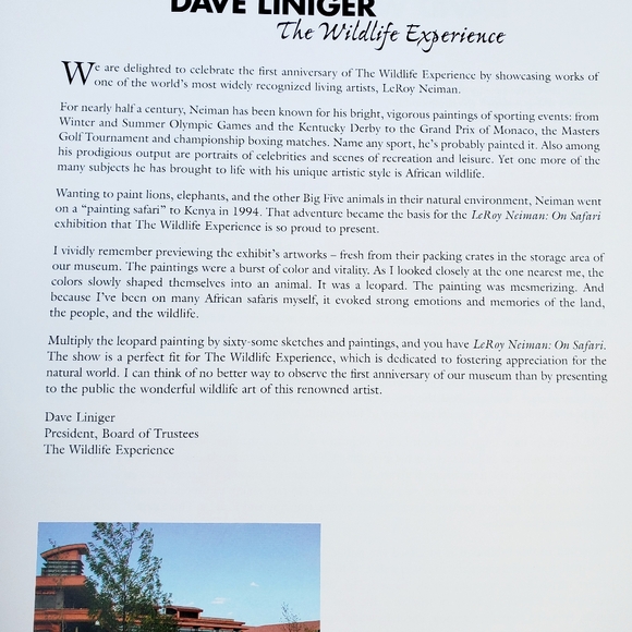 Leroy Neiman on Safari The Wildlife Experience 2003 48 Pages Painting Exhibit - Picture 5 of 16